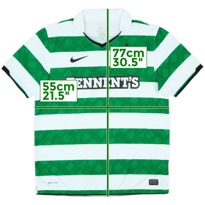 2010-12 Celtic Home Shirt - 8/10 - (L)