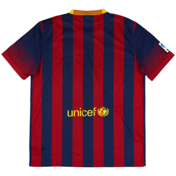 2013-14 Barcelona Home Shirt - 4/10 - (L)