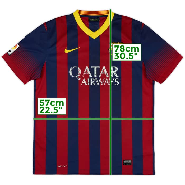 2013-14 Barcelona Home Shirt - 4/10 - (L)