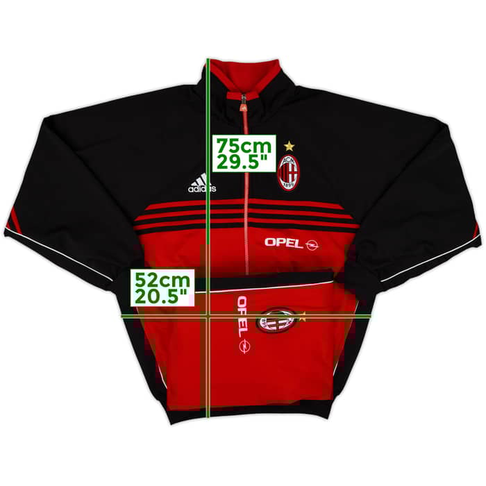 2000-01 AC Milan adidas Tracksuit - 8/10 - (S)