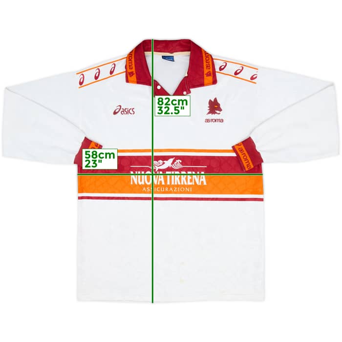 1994-95 Roma Away L/S Shirt - 8/10 - (XL)