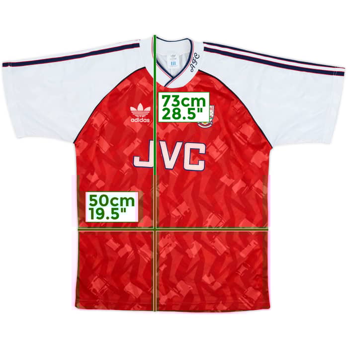 1990-92 Arsenal Home Shirt - 9/10 - (M/L)