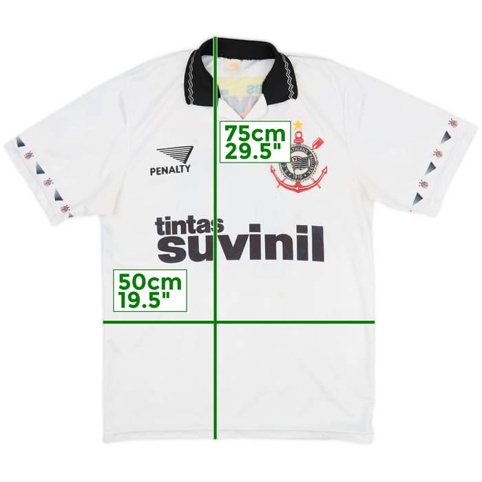 1995 Corinthians Away Shirt #10 - 6/10 - (M)