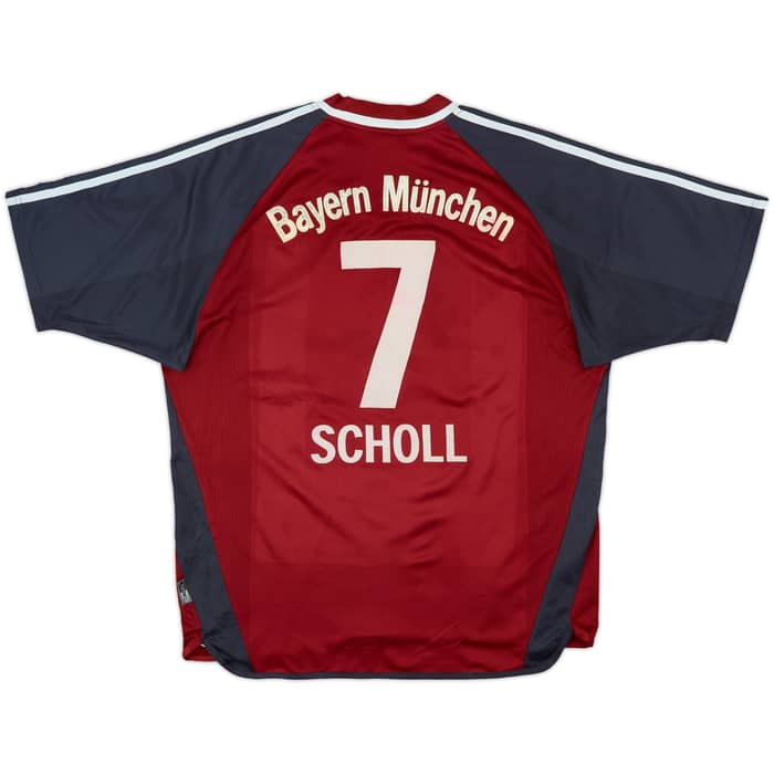 2001-02 Bayern Munich Home Shirt Scholl #7 - 7/10 - (L)