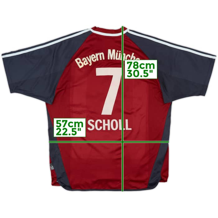 2001-02 Bayern Munich Home Shirt Scholl #7 - 7/10 - (L)