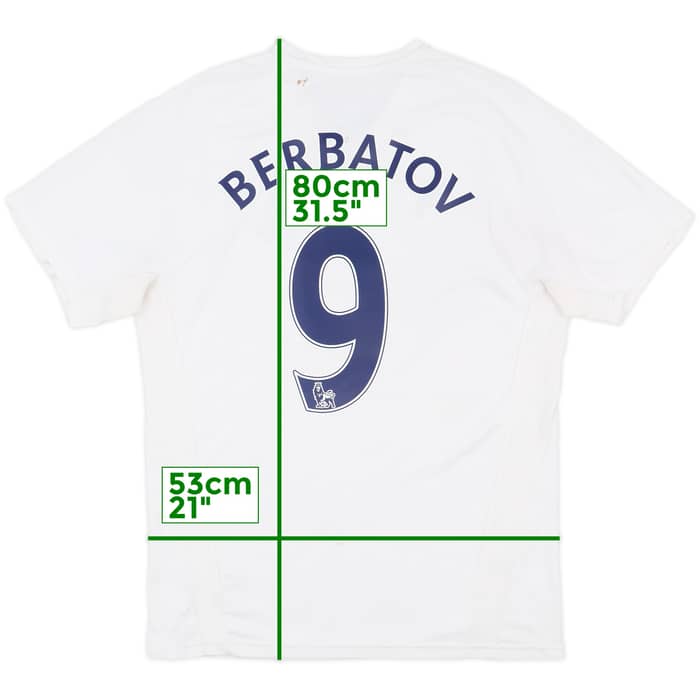 2007-08 Tottenham Home Shirt Berbatov #9 - 6/10 - (S)