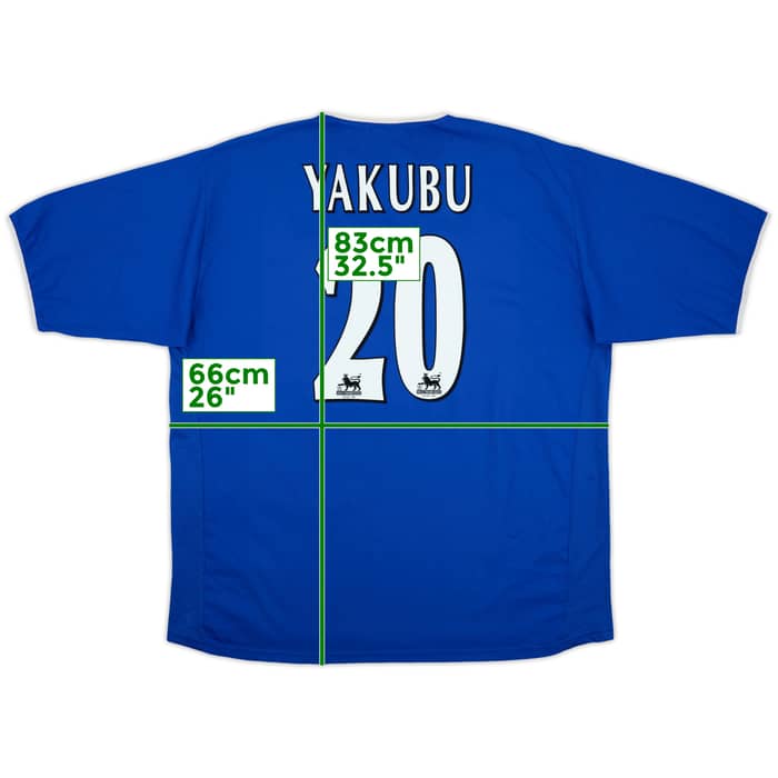2003-05 Portsmouth Home Shirt Yakubu #20 - 8/10 - (XXL)
