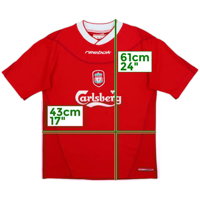 2002-04 Liverpool Home Shirt - 9/10 - (L.Boys)