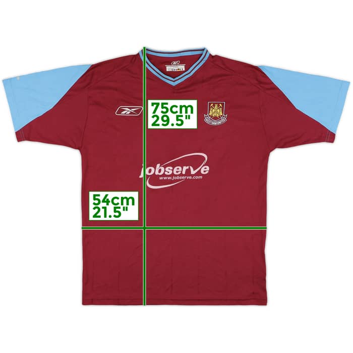 2003-05 West Ham Home Shirt - 9/10 - (M)
