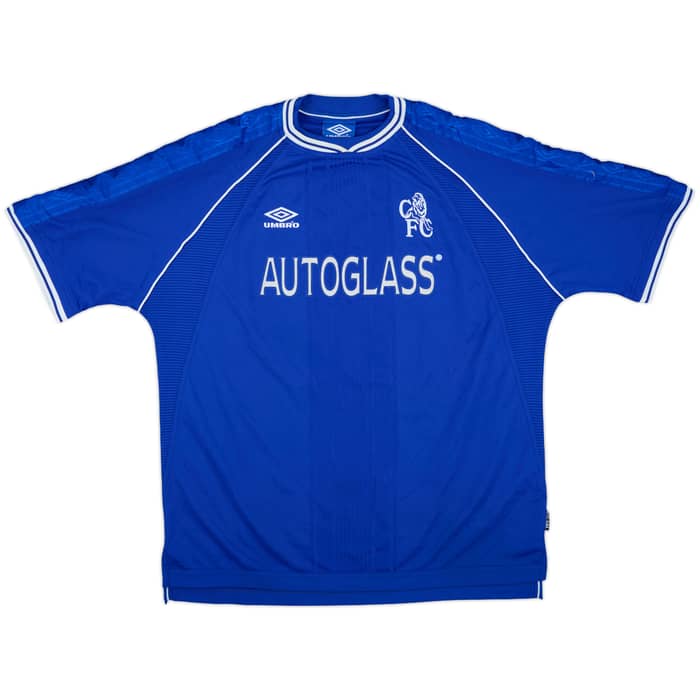 1999-01 Chelsea Home Shirt Zola #25 - 8/10 - (XXL)