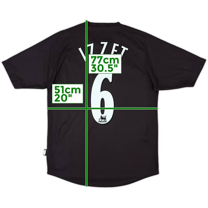 2003-04 Leicester Away Shirt Izzet #6 - 9/10 - (M)