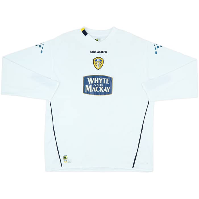 2004-05 Leeds United Home L/S Shirt - 7/10 - (XL)