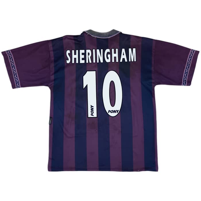 1995-97 Tottenham Away Shirt Sheringham #10 - 5/10 - (L)
