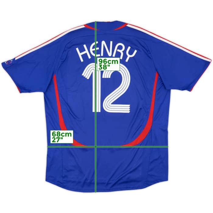 2006-07 France Home Shirt Henry #12 - 6/10 - (3XL)