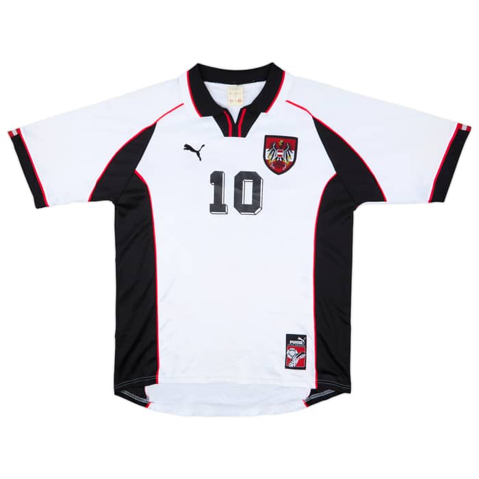 1998 Austria Home Shirt Herzog #10 - 5/10 - (L)