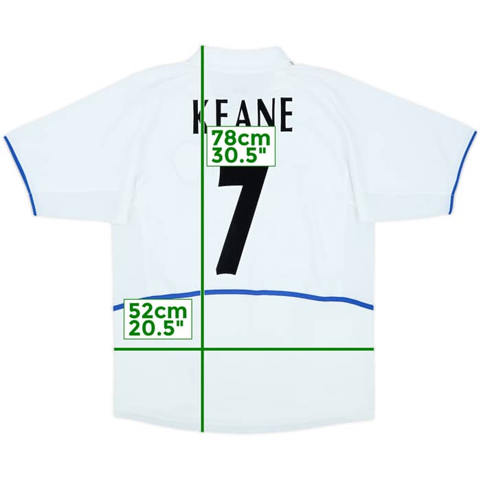2002-03 Leeds United Home Shirt Keane #7 - 8/10 - (M)