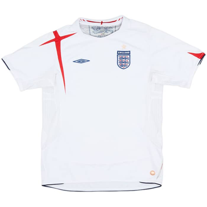 2005-07 England Home Shirt - 8/10 - (XL.Boys)