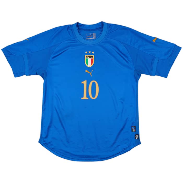 2004-06 Italy Home Shirt R.Baggio #10 - 7/10 - (M)