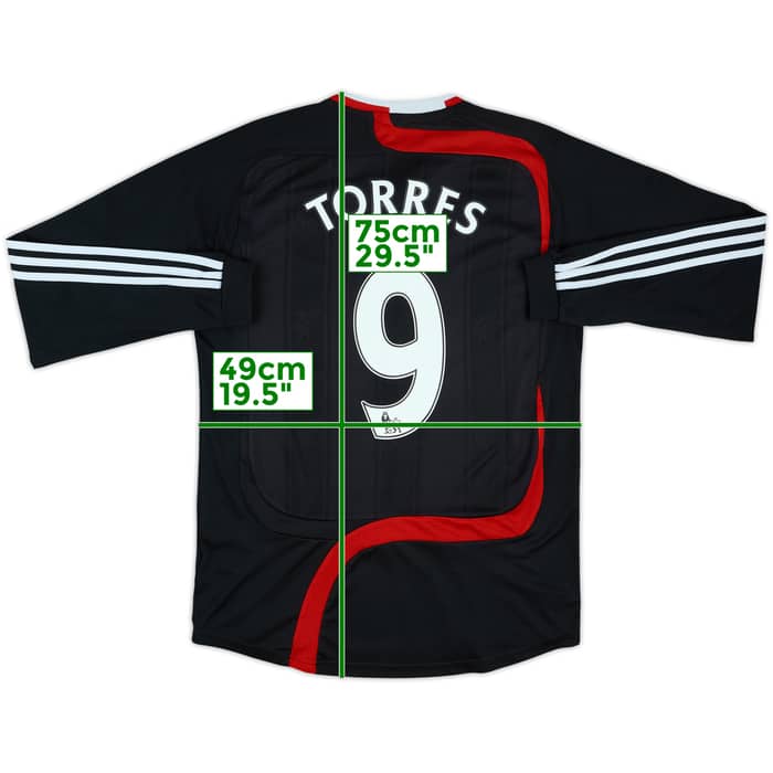 2007-08 Liverpool Third L/S Shirt Torres #9 - 6/10 - (M)