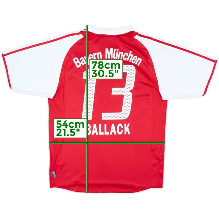 2003-04 Bayern Munich Home Shirt Ballack #13 - 9/10 - (M)