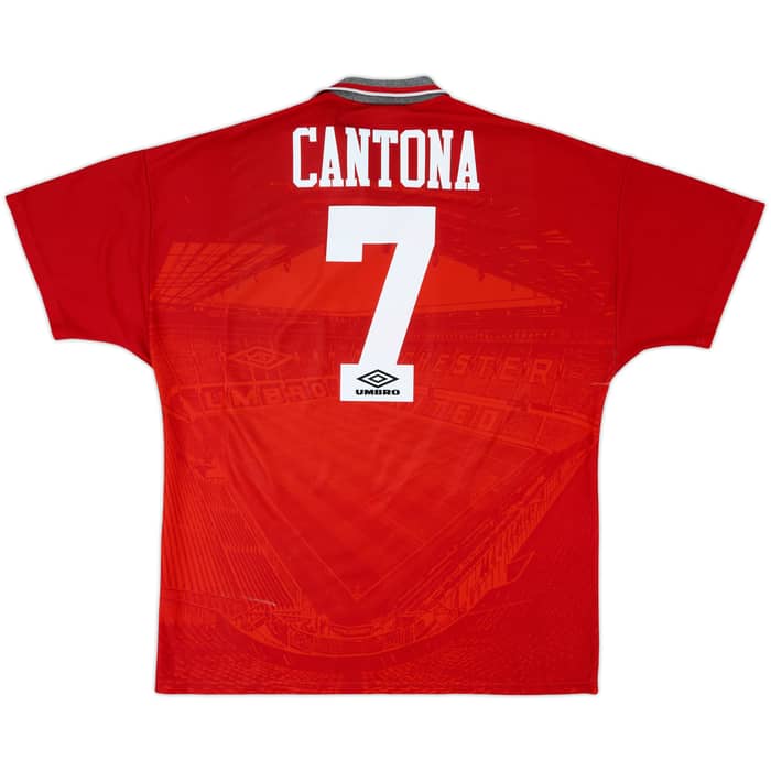 1994-96 Manchester United Home Shirt Cantona #7 - 6/10 - (XL)
