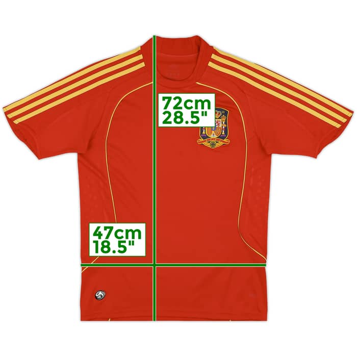 2007-09 Spain Home Shirt - 8/10 - (XL.Boys)