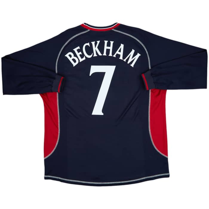 2000-01 Manchester United Third L/S Shirt Beckham #7 - 6/10 - (XXL)