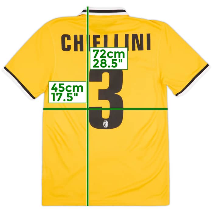 2013-14 Juventus Away Shirt Chiellini #3 - 8/10 - (S)