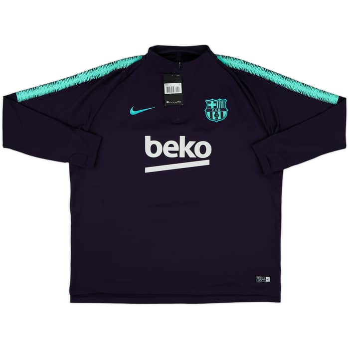 2018-19 Barcelona Nike 1/4 Zip Training Top (XXL)