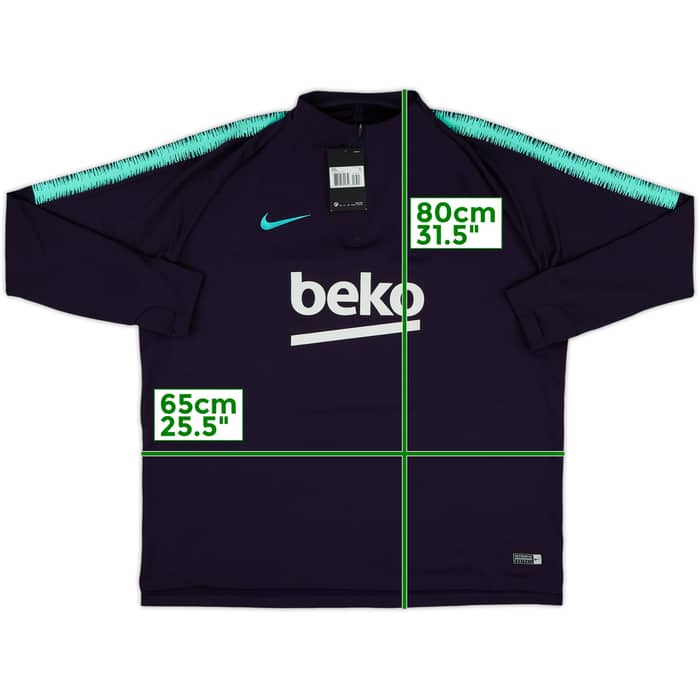 2018-19 Barcelona Nike 1/4 Zip Training Top (XXL)