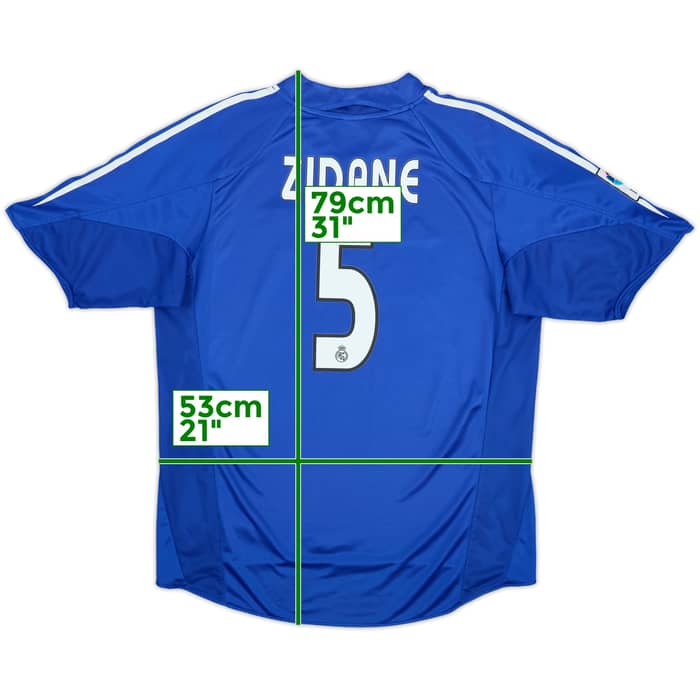 2004-05 Real Madrid Third Shirt Zidane #5 - 9/10 - (L)