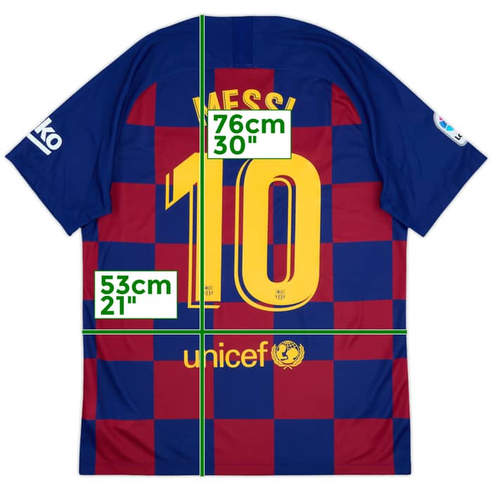 2019-20 Barcelona Home Shirt Messi #10 - 9/10 - (L)