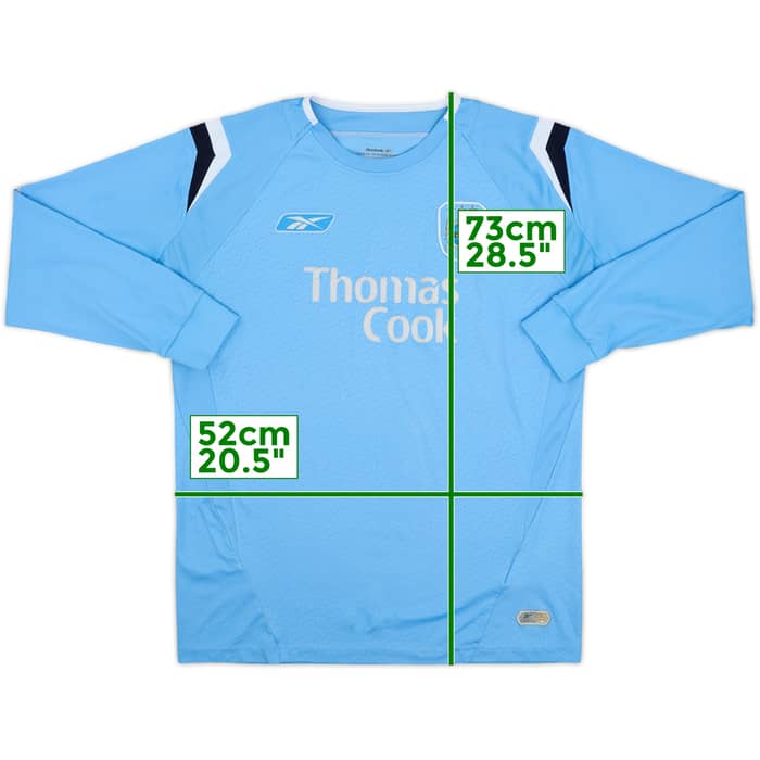 2004-05 Manchester City Home L/S Shirt - 4/10 - (M)