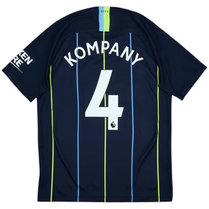 2018-19 Manchester City Away Shirt Kompany #4 - 9/10 - (M)
