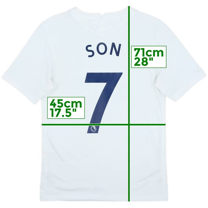 2021-22 Tottenham Home Shirt Son #7 - 9/10 - (S)