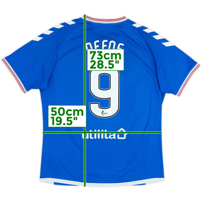 2019-20 Rangers Home Shirt Defoe #9 - 5/10 - (L)