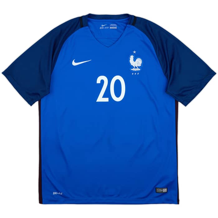 2016-17 France Home Shirt Mbappe #20 - 8/10 - (L)