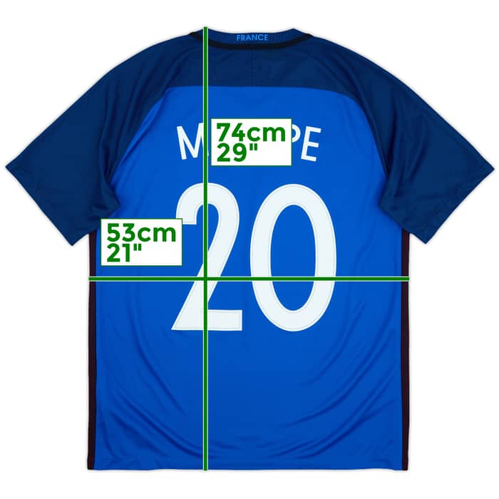 2016-17 France Home Shirt Mbappe #20 - 8/10 - (L)