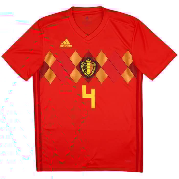 2018-19 Belgium Home Shirt Nainggolan #4 - 9/10 - (S)