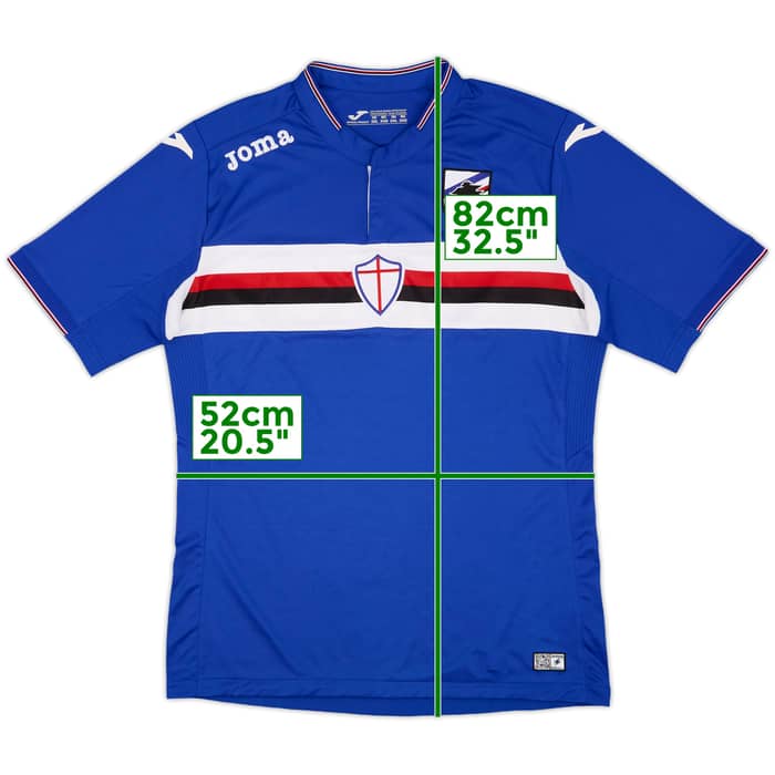 2015-16 Sampdoria Home Shirt - 9/10 - (XXL)