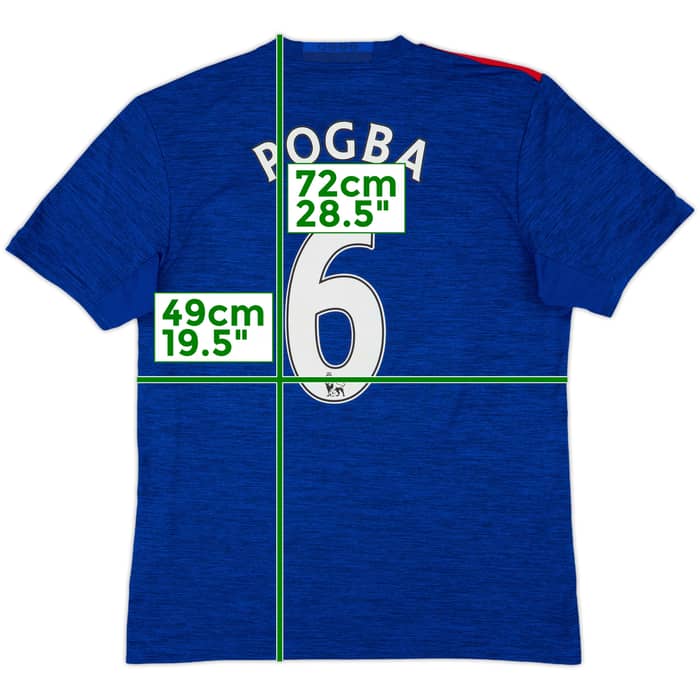 2016-17 Manchester United Away Shirt Pogba #6 - 9/10 - (M)