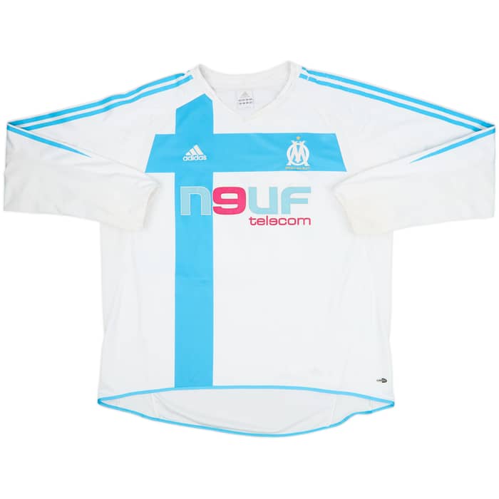 2004-05 Olympique Marseille Home L/S Shirt Nasri #22 - 5/10 - (XXL)