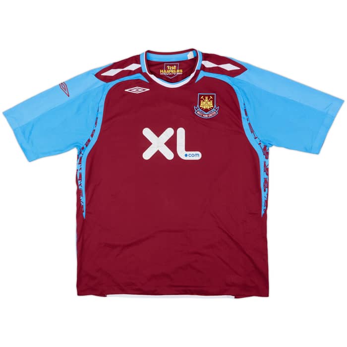 2007-08 West Ham Home Shirt Noble #16 - 6/10 - (XXL)