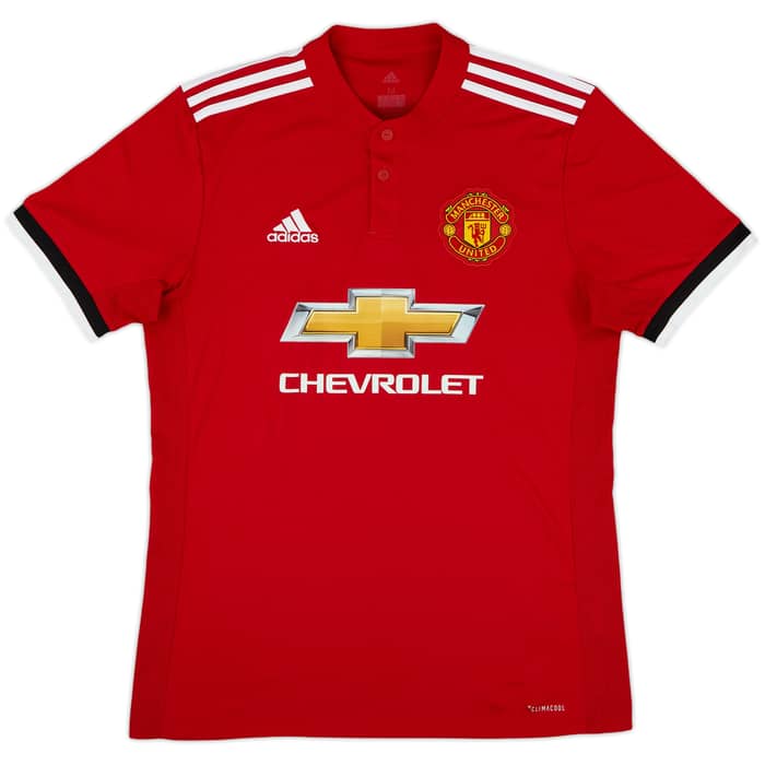 2017-18 Manchester United Home Shirt Bailly #3 - 9/10 - (M)