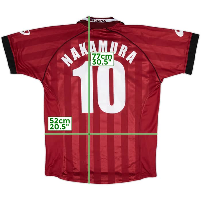 2002-03 Reggina Home Shirt Nakamura #10 - 9/10 - (S)