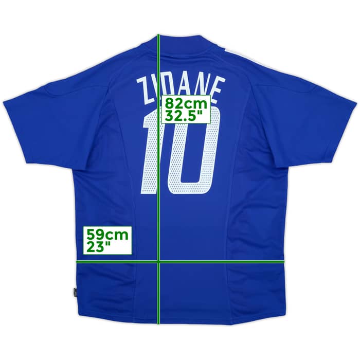2002-04 France Home Shirt Zidane #10 - 8/10 - (XL)