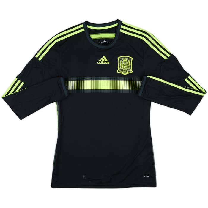 2013-15 Spain Player Issue Away L/S Shirt - 8/10 - (M)