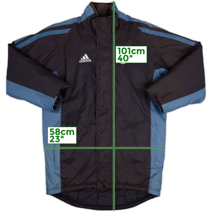 2001-02 Real Madrid adidas Padded Bench Coat - 6/10 - (S)