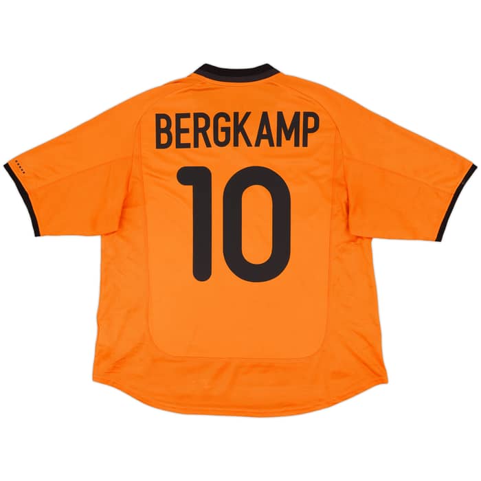 2000-02 Netherlands Home Shirt Bergkamp #10 - 7/10 - (XL)