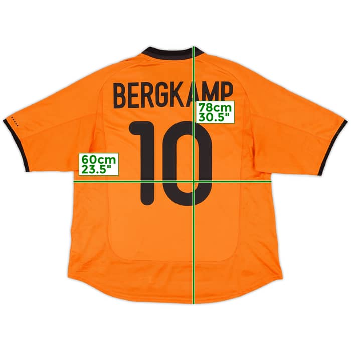 2000-02 Netherlands Home Shirt Bergkamp #10 - 7/10 - (XL)